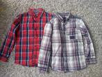 Kinderkleding mt 122 overhemd 2st, Gebruikt, Ophalen of Verzenden, Jongen, Overhemd of Blouse