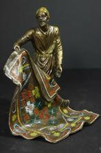 Bronzen beeld Vienna Bronze naar Bergman tapijtverkoper, Ophalen of Verzenden, Brons