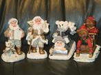 2 setjes beeldjes voor kerst, kerstman, kabouter, teddybeer, Verzamelen, Verzenden, Gebruikt, Fantasy
