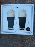 2 nieuwe koffieglazen, Huis en Inrichting, Keuken | Servies, Nieuw, Ophalen of Verzenden, Glas, Overige stijlen
