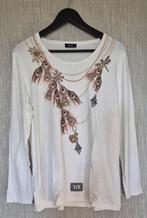 Shirt wit Delmod, Wit, Maat 42/44 (L), Ophalen of Verzenden, Zo goed als nieuw