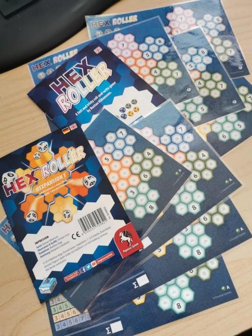 Hexroller origineel en expansion 1 uitbreiding gelamineerd, Hobby en Vrije tijd, Gezelschapsspellen | Overige, Zo goed als nieuw