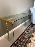 Vintage sidetable,  Galotti & Radice, Ophalen, 100 tot 150 cm, Vintage, Glas