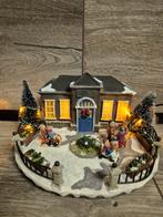 Typische hollands school verlicht kerstdorp kersthuisjes, Diversen, Kerst, Ophalen of Verzenden, Zo goed als nieuw