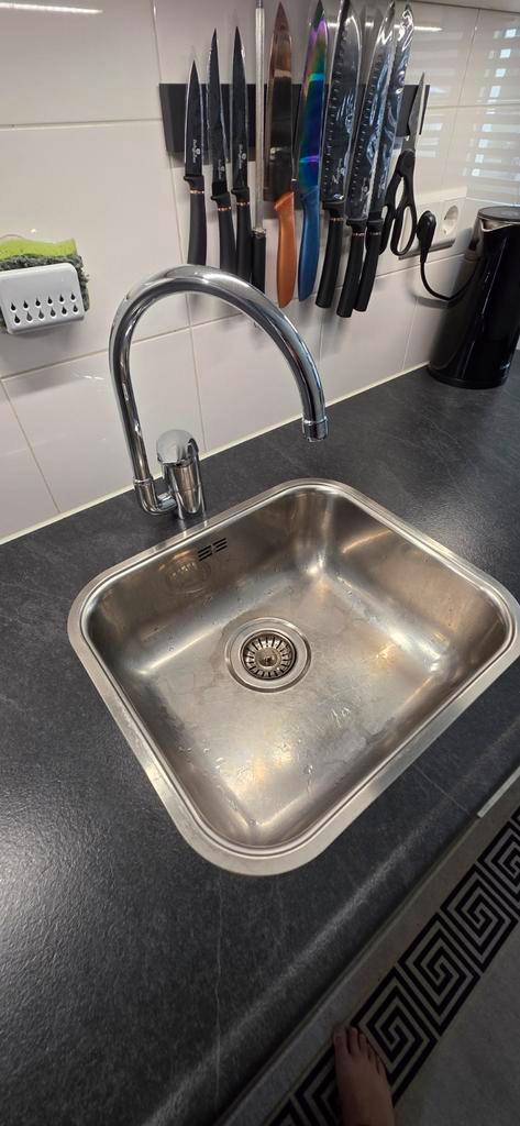 Compleet Aanrechtblad met Wasbak & Kraan, Huis en Inrichting, Keuken | Keukenelementen, Gebruikt, Minder dan 100 cm, 150 tot 200 cm