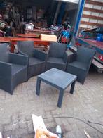 Tuinset met 4 stuks stoelen en tafeltje prijs € 125.00, Ophalen of Verzenden