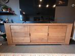 Massief Eiken TV Meubel - 220cm breed - Set Optie!, Ophalen, Gebruikt, Eikenhout, 200 cm of meer