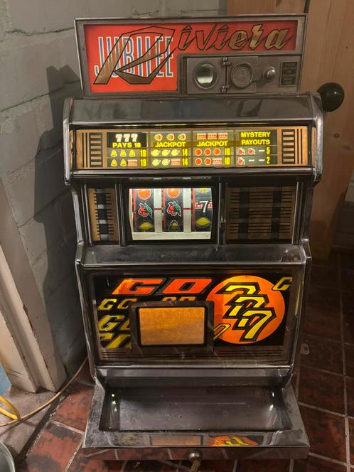 Vintage gokautomaat Jubilee Riviera – origineel & werkend, Verzamelen, Automaten | Gokkasten en Fruitautomaten, Gebruikt, Gulden