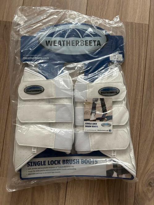 Weatherbeeta peesbeschermers single lock  wit, Dieren en Toebehoren, Paarden en Pony's | Beschermers, Nieuw, Ophalen of Verzenden