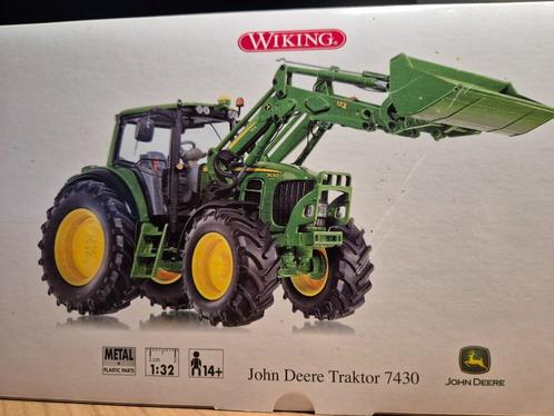 JOHN DEERE 7430 MET VOORLADER, Hobby en Vrije tijd, Modelauto's | 1:32, Nieuw, Tractor of Landbouw, Overige merken, Ophalen of Verzenden
