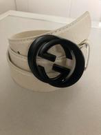 Gucci dames riem - wit - zwarte dikke matte gesp - NIEUW, Kleding | Dames, Riemen en Ceinturen, Verzenden, Wit, Nieuw, Heupriem