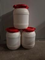 6 liter voerton. 3 stuks, Ophalen of Verzenden, Gebruikt