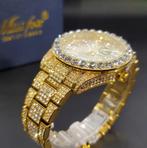 Luxe Horloge met Quartz en Zirkoon, Overige merken, Staal, Staal, Polshorloge