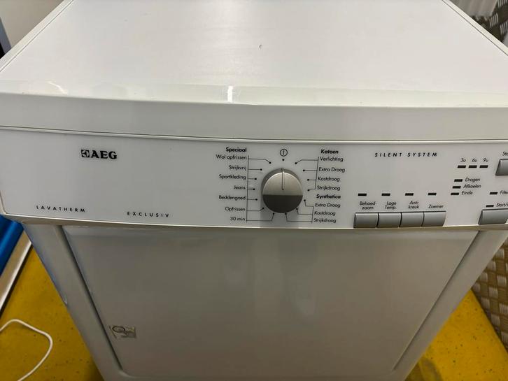 AEG Droger - Weinig gebruikt, Witgoed en Apparatuur, Wasdrogers, Zo goed als nieuw, Luchtafvoer, Voorlader, 6 tot 8 kg, 85 tot 90 cm
