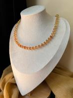 Goudtopaas imperial Topaas geluk beschermt zeldzaam uniek, Nieuw, Ophalen of Verzenden, Zilver, Met edelsteen