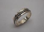 Zilveren aparte vintage ring maat 17.75 nr.1436, Sieraden, Tassen en Uiterlijk, Ringen, Verzenden, Zo goed als nieuw, 17 tot 18
