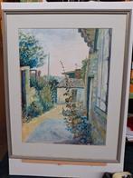Aquarel van Hans Langbroek, Antiek en Kunst, Ophalen of Verzenden