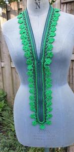 Uniek! Tweekleurige groene rits ketting, Verzenden, Nieuw, Groen