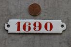 Emaille schildje 1690, Antiek en Kunst, Antiek | Emaille, Ophalen of Verzenden