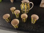 Vintage Waterkan met Bekers Set handmade, Ophalen of Verzenden