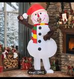 Opblaasbaar Sneeuwpop Kostuum met Rode Hoed & Sjaal, Diversen, Kerst, Ophalen of Verzenden, Nieuw