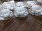 Arcopal France roze roos 6 soepkommen/koffiekopjes, Huis en Inrichting, Keuken | Servies, Ophalen of Verzenden, Overige materialen