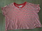 H&M divided rood-wit gestreepte top maat S, H&M Divided, Ophalen of Verzenden, Korte mouw, Maat 36 (S)