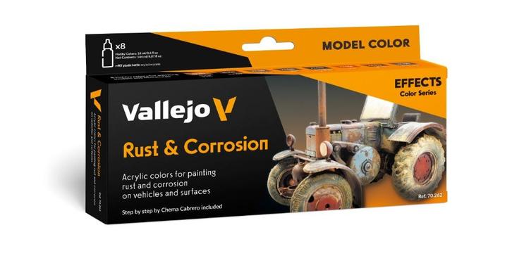 Vallejo Rust and Corosion Set (8), Hobby en Vrije tijd, Modelbouw | Auto's en Voertuigen, Nieuw, Auto, Groter dan 1:32, Overige merken