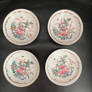 Set 4 Chinese schoteltjes Famille Rose - 10 cm beschikbaar voor biedingen