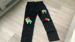 Zwarte spijkerbroek met patroon maat 28taille Chrome Hearts, Kleding | Heren, Ophalen of Verzenden, Zo goed als nieuw, Zwart, W32 (confectie 46) of kleiner