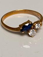 Geel gouden ring 750, Sieraden, Tassen en Uiterlijk, Antieke sieraden, Verzenden, Goud, Ring