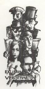1076 Ex Libris België : Raymond Verstraeten, z.j., Antiek en Kunst, Verzenden