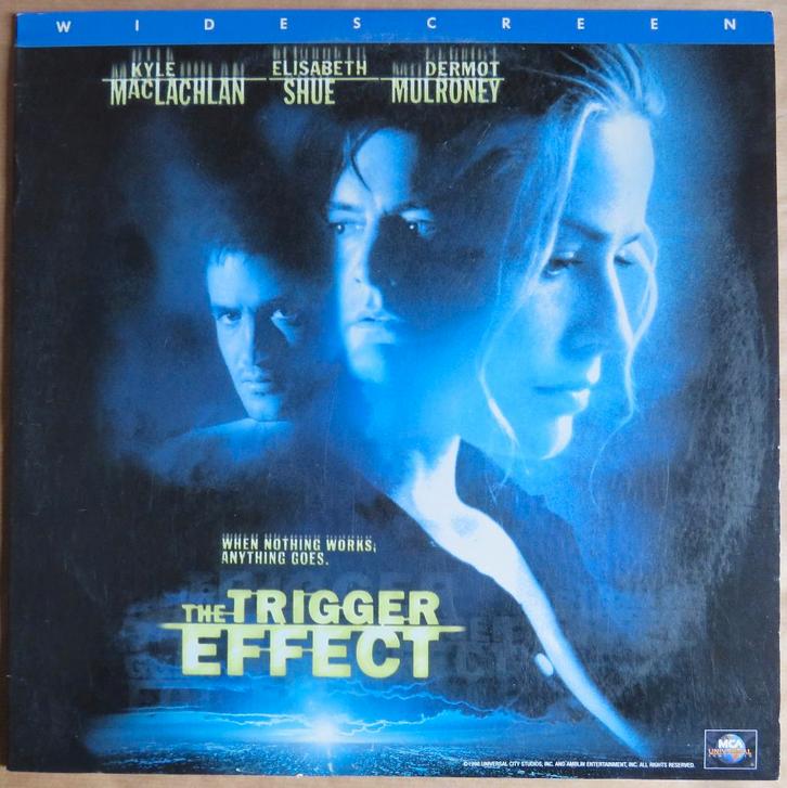 The Trigger Effect, laserdisc, Cd's en Dvd's, Dvd's | Thrillers en Misdaad, Zo goed als nieuw, Detective en Krimi, Vanaf 16 jaar