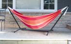 Hangmat met Stalen Standaard, Tuin en Terras, Hangmatten, Ophalen, Zo goed als nieuw, Meerpersoons