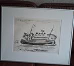 H. Berserik ( 'Gestrand') 1985 in aluminium lijst., Ophalen