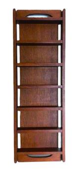 Letterbak hout vintage wandrek bruin - miniaturen - beeldjes, Ophalen of Verzenden
