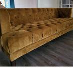 Okergeel Bankstel, Huis en Inrichting, Ophalen, Zo goed als nieuw, Driepersoons