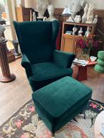 Ikea Fauteuil - Strandmon Groen, Ophalen, 75 tot 100 cm, Stof, 50 tot 75 cm
