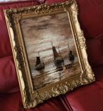 Zeegezicht antiek uit erfenis scheveningen 70x60, Antiek en Kunst, Kunst | Schilderijen | Klassiek, Ophalen