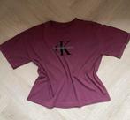 Burgundy crop T-shirt Calvin Klein, nieuw, maat S, Nieuw, Ophalen of Verzenden, Korte mouw, Maat 36 (S)
