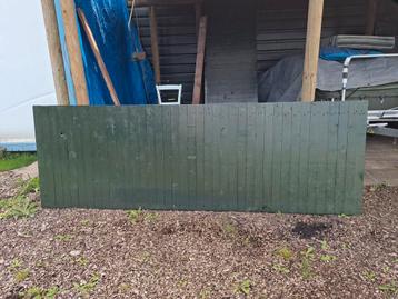 5 tuinhekken 268x90 cm groen gebeitst en blank hout - NIEUW! beschikbaar voor biedingen