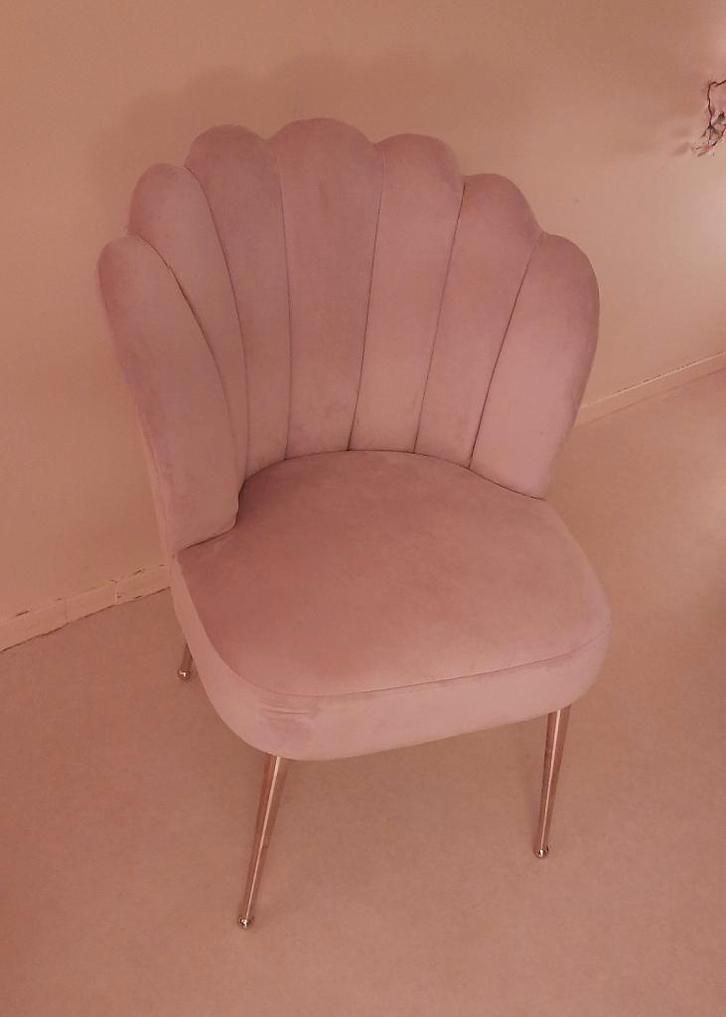 4x - LOOKALIKE - Richmond Pippa Velvet Roze Eetkamerstoel, Huis en Inrichting, Stoelen, Nieuw, Vier, Hout, Metaal, Stof, Overige materialen