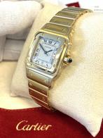 Santos de Cartier Galbee Large Model Ref 2003 Goud Full Set, Cartier, Polshorloge, Onbekend, Zo goed als nieuw