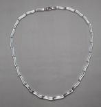 Zilveren massief modernist collier Franz Scheuerle nr.1235, Verzenden, Zo goed als nieuw, Zilver, Zilver