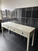 Witte Sidetabel, Ophalen, Gebruikt, 150 tot 200 cm, Overige houtsoorten