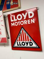 Vintage Lloyd Motoren Emaille Reclamebord, Ophalen