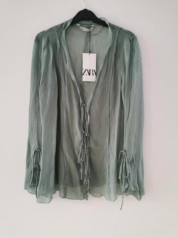 ZARA blouse met volants mt. S/M  beschikbaar voor biedingen