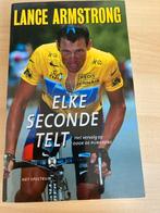 Lance Armstrong - Elke seconde telt, Ophalen of Verzenden, Zo goed als nieuw, Lance Armstrong, Sport