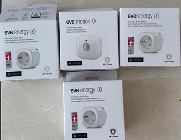 3x EVE GEN 2 slimme stekkers en 1 GEN 2 EVE bewegingsensor beschikbaar voor biedingen