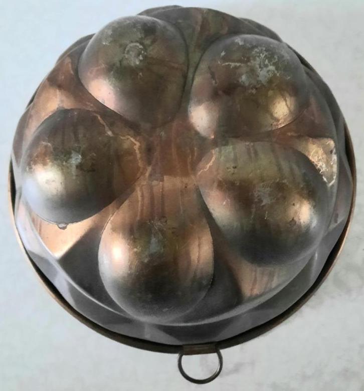 Grote koperen cake/taartvorm, Antiek en Kunst, Antiek | Koper en Brons, Koper, Ophalen of Verzenden